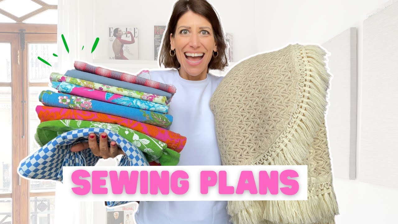 FABRIC Haul and SEWING Plans | Thrifted fabrics | Summer Sewing Projects