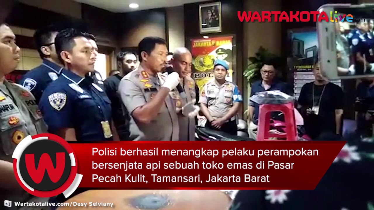 Polisi Berhasil Menangkap Pelaku Perampokan Bersenjata Api Toko Emas di Tamansari Jakarta Barat