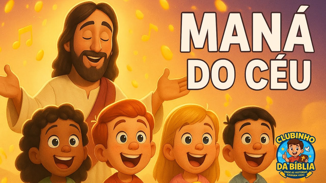 🎵 Man&aacute; do C&eacute;u &mdash; M&uacute;sica Infantil B&iacute;blica Animada | Clubinho da B&iacute;blia Oficial