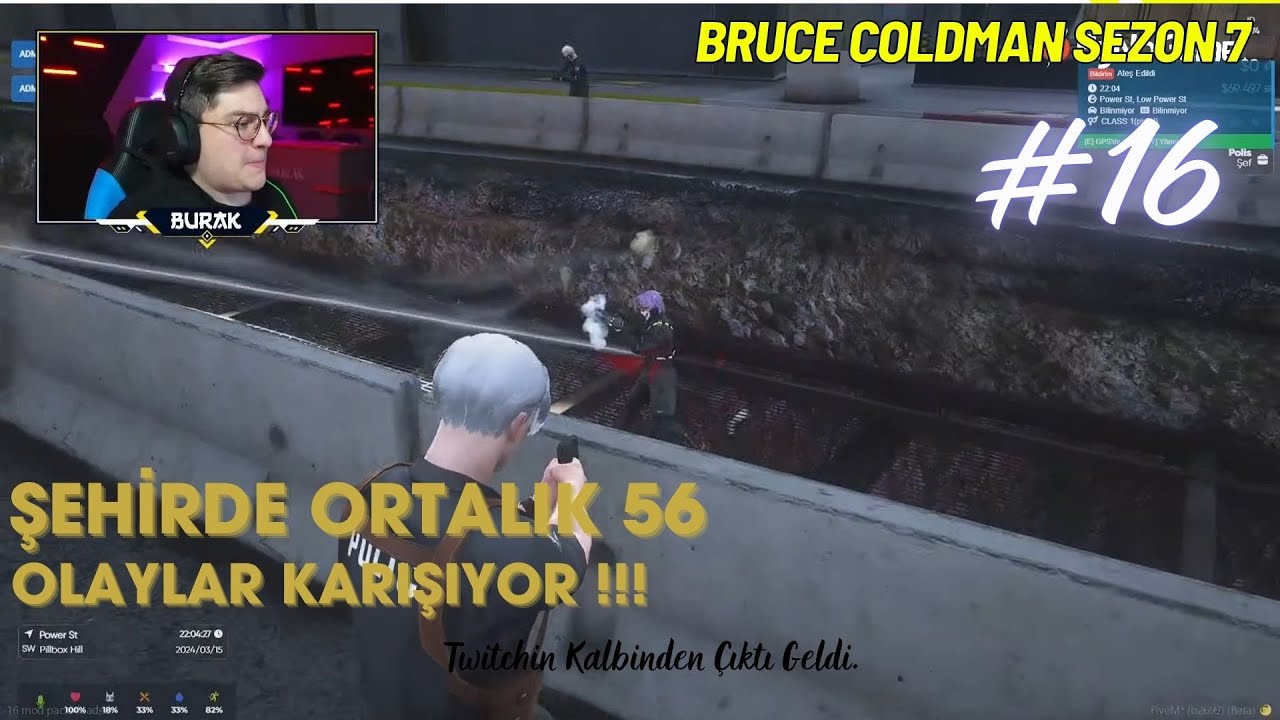 Bruce Coldman ➤ ŞEHİR İ&Ccedil;İNDE HARD &Ccedil;ATIŞMA! ŞEHİR KARIŞTI!!! #37 | #burakoyunda #fivem #borp