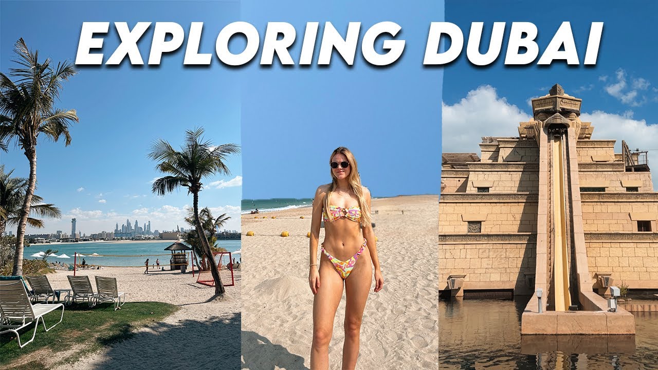 Dubai travel vlog 2024 🇦🇪 the BEST Waterpark at Atlantis & Beach days at JBR