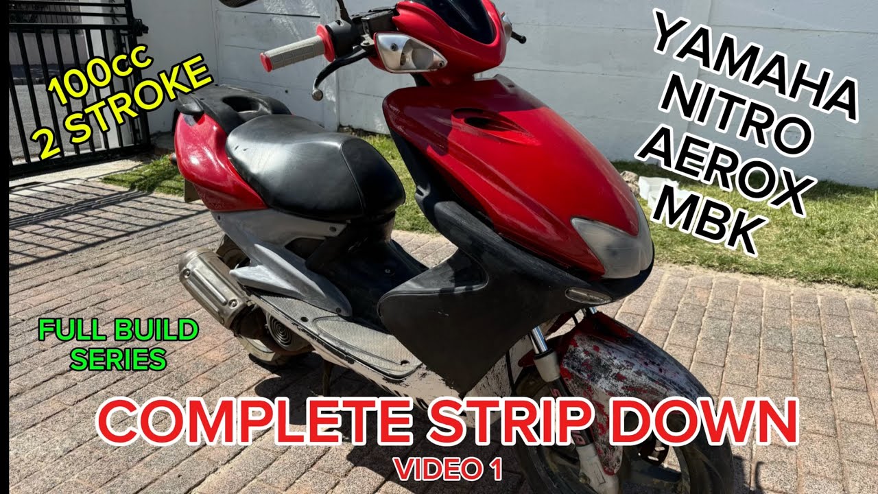#yamaha #nitro #mbk #aerox #100cc #2stroke #malossi  Yamaha Nitro 100cc Complete strip down