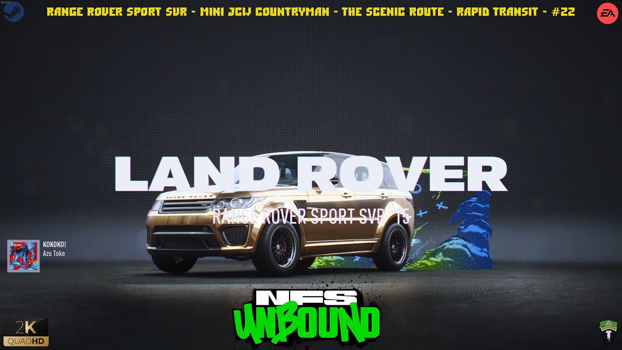 NFS Unbound  - Range Rover Sport SVR - Mini JCW Countryman - The Scenic Route - Rapid Transit - #22