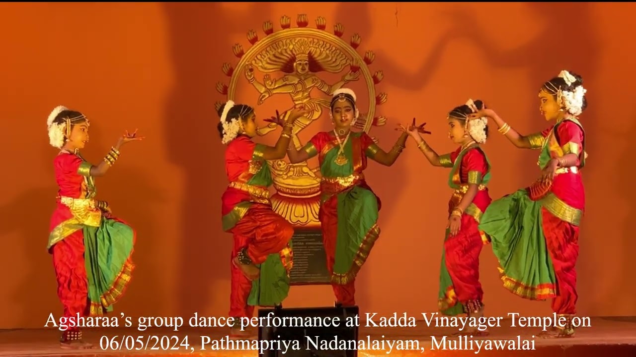 Agsharaa's group dance at Kadda Vinayager Temple on 2024 May
