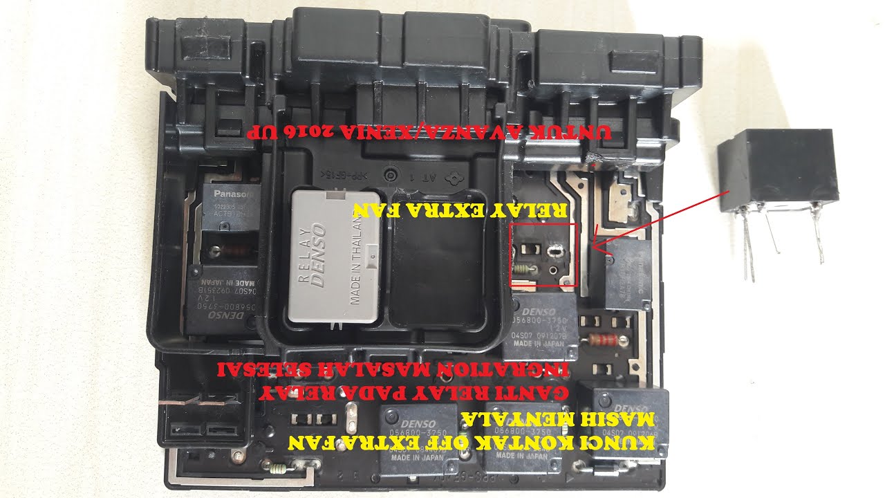 Tutorial - Ganti Relay Extra Fan Pada Relay Integration  Mobil Avanza/Xenia 2016 Up Masalah Selesai