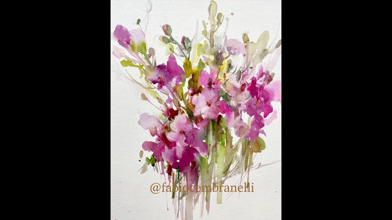 Watercolor/Aquarela - Demo - Bouquet