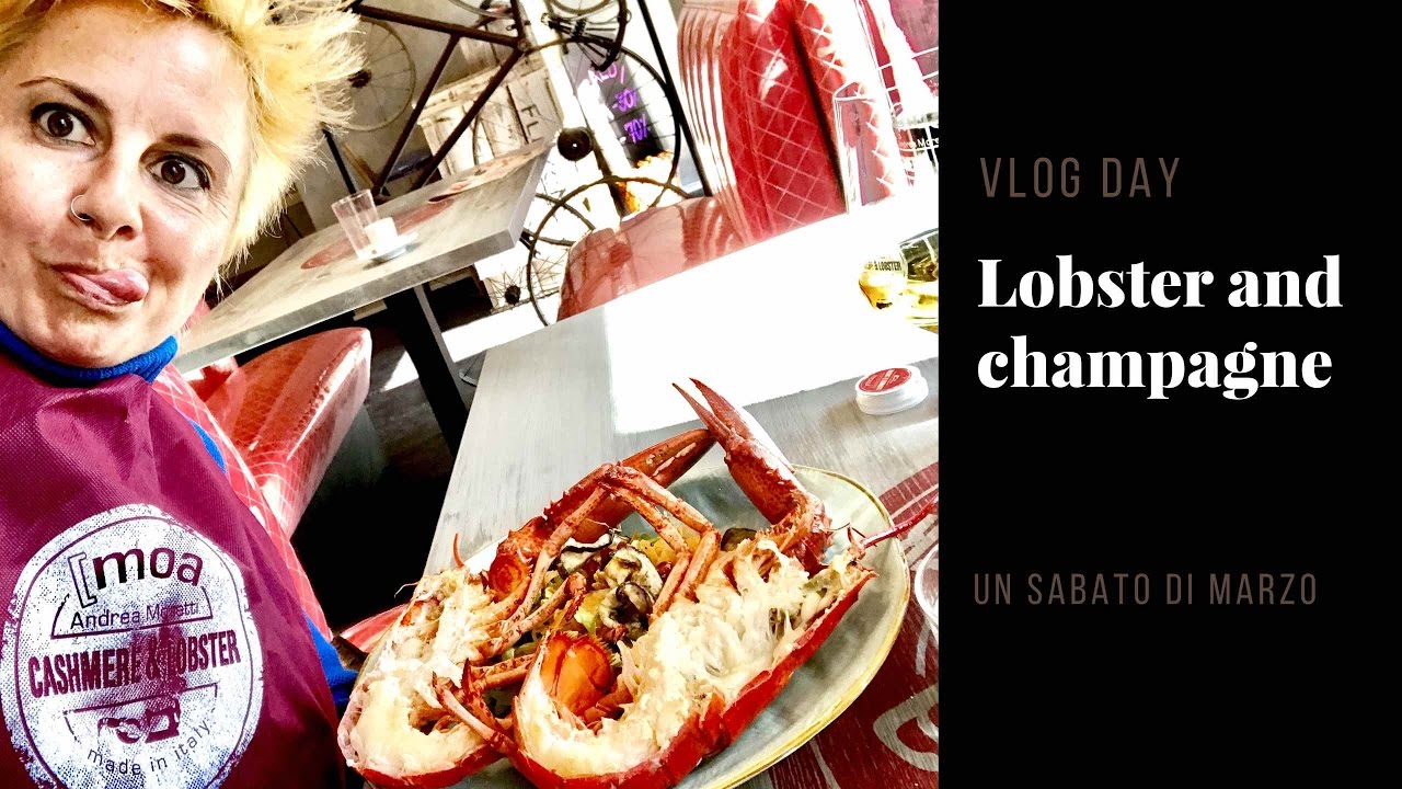 lobster and champagne ... vloggando e festeggiando un anno di noi 🎂