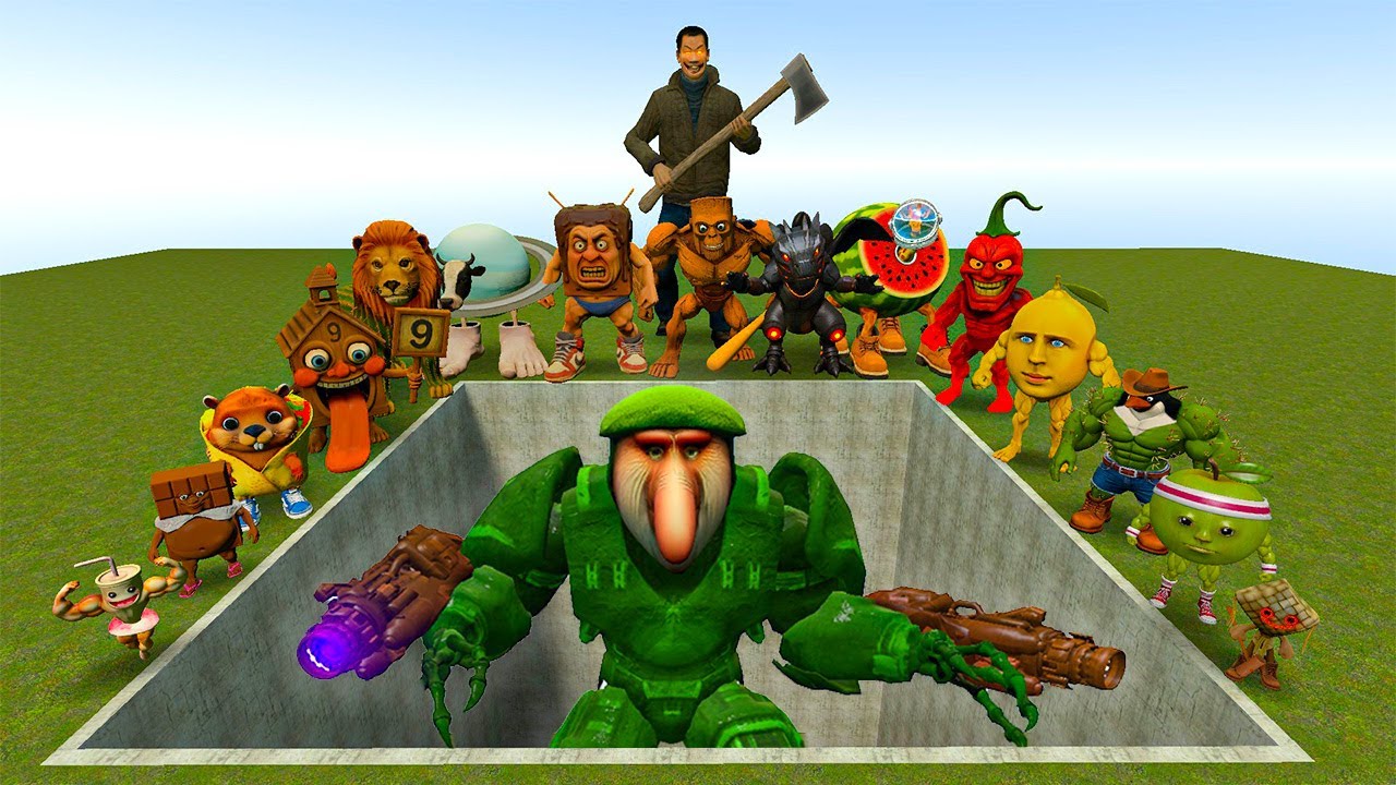 ALL NEW ITALIAN AI BRAINROT MEMES VS THE GIANT PIT WITH MECHA  TITAN ODINDINDINDUN - Garry's Mod