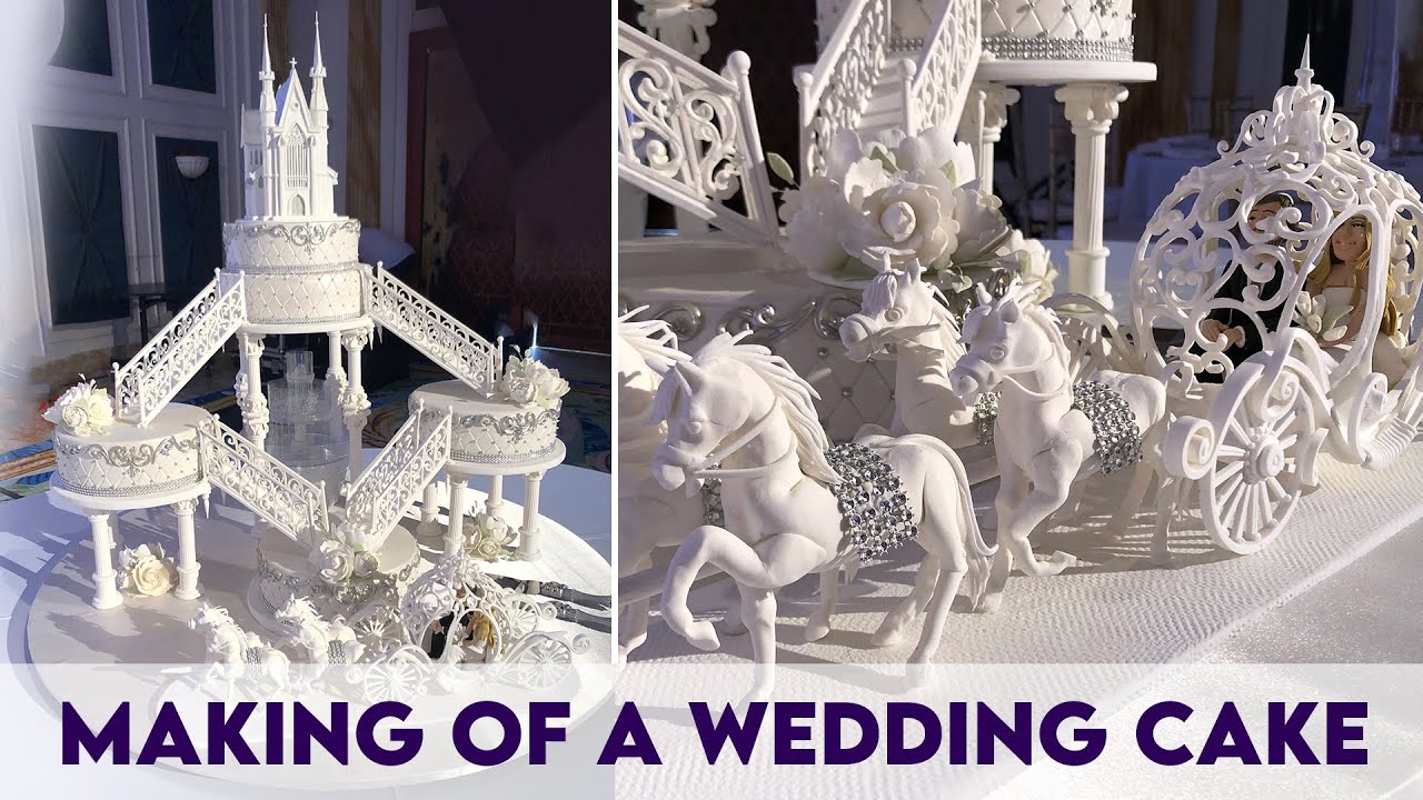 Making of a Fountain Fairytale Wedding Cake