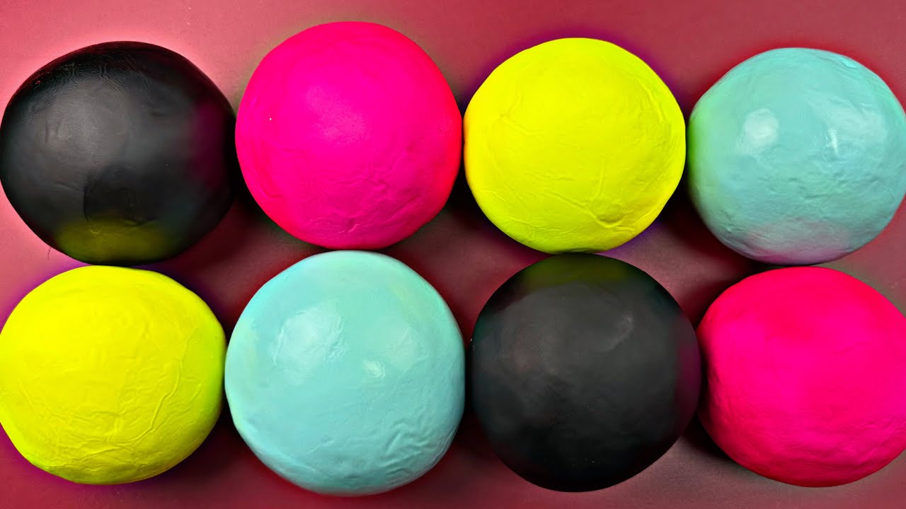 Cracking light plasticine | ASMR video