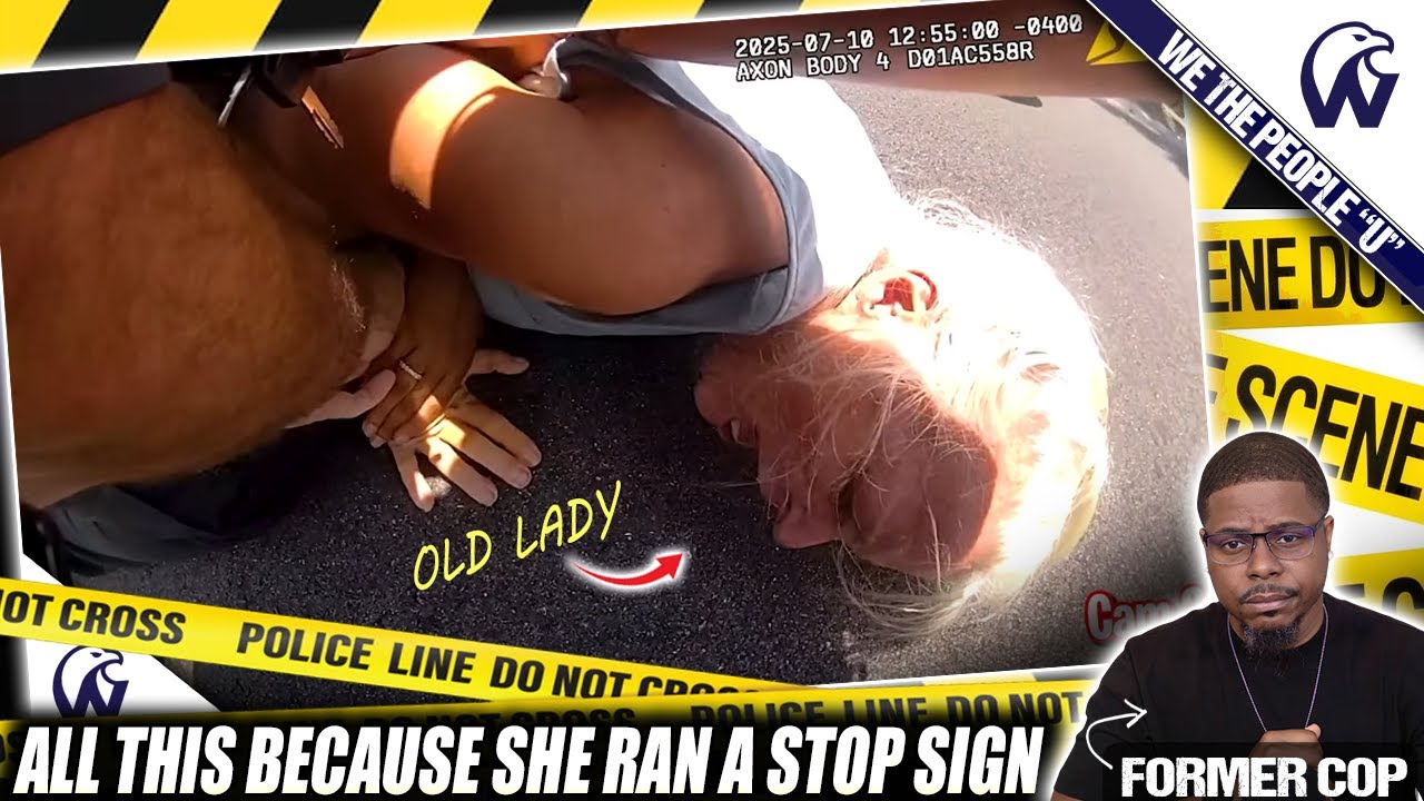 Cops See An Old Lady Run A Stop Sign And Overreact