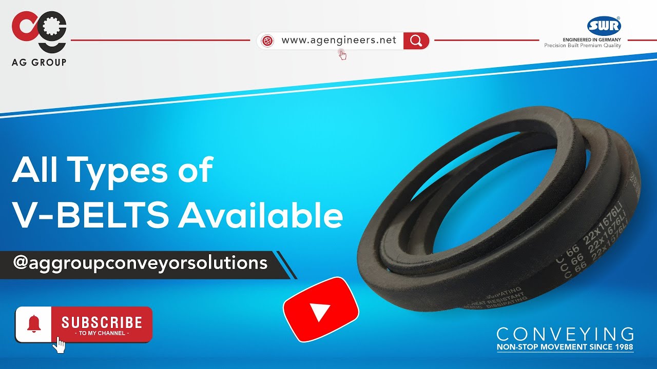 V - BELTS | All Types of V - Belts Available | Cogged & Plane V - Belts