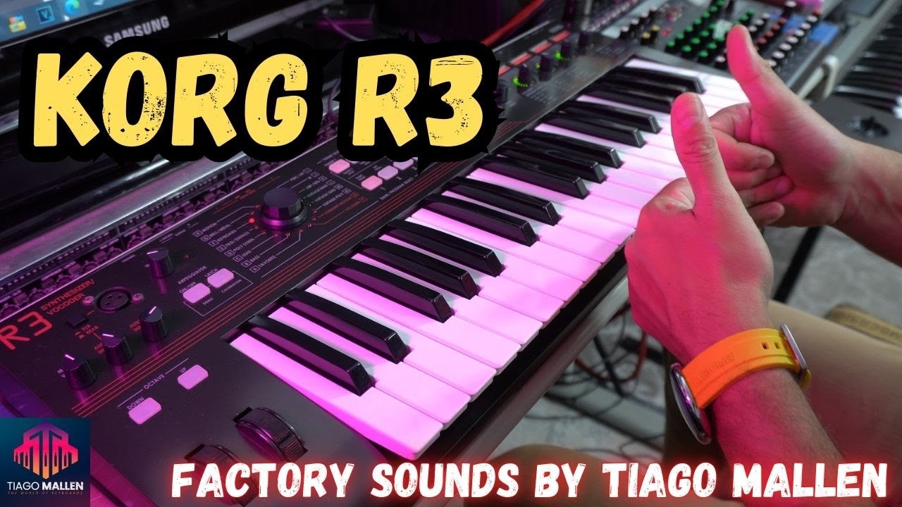 KORG R3 - FACTORY SOUNDS - by TIAGO MALLEN - (LINK NA DESCRIÇÃO) #musica #synthesizer #teclas