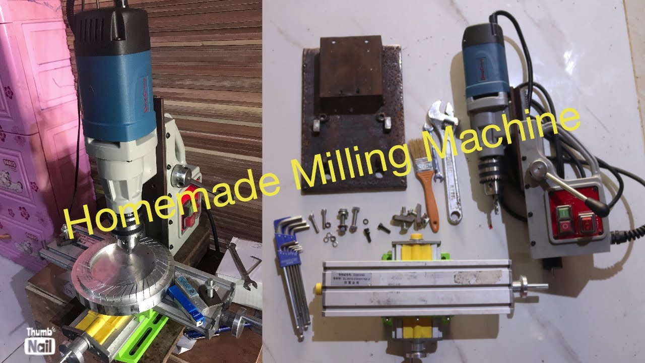Homemade Milling Machine | Mini Milling | Mini Drill DIY | Magnetic drill DIY