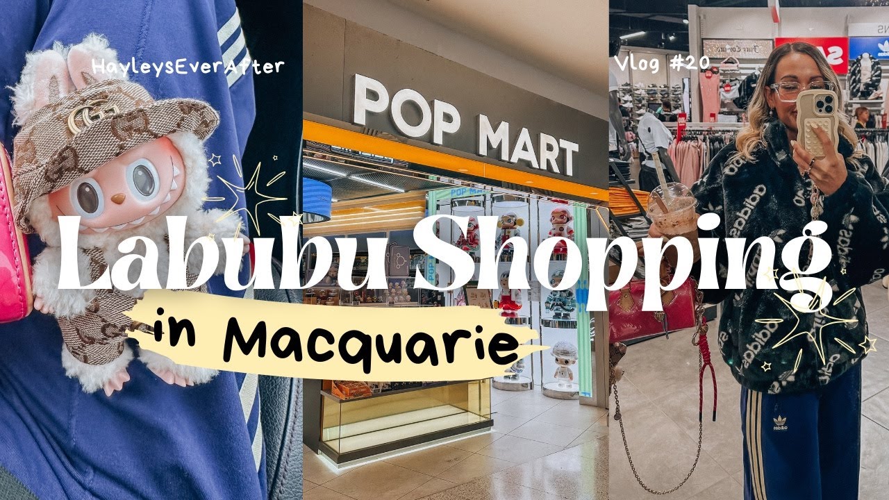 Come LABUBU shopping with me 🧸🎀 Popmart, Labubu Unboxing, Blind Box, Weekend Vlog, Macquarie Centre