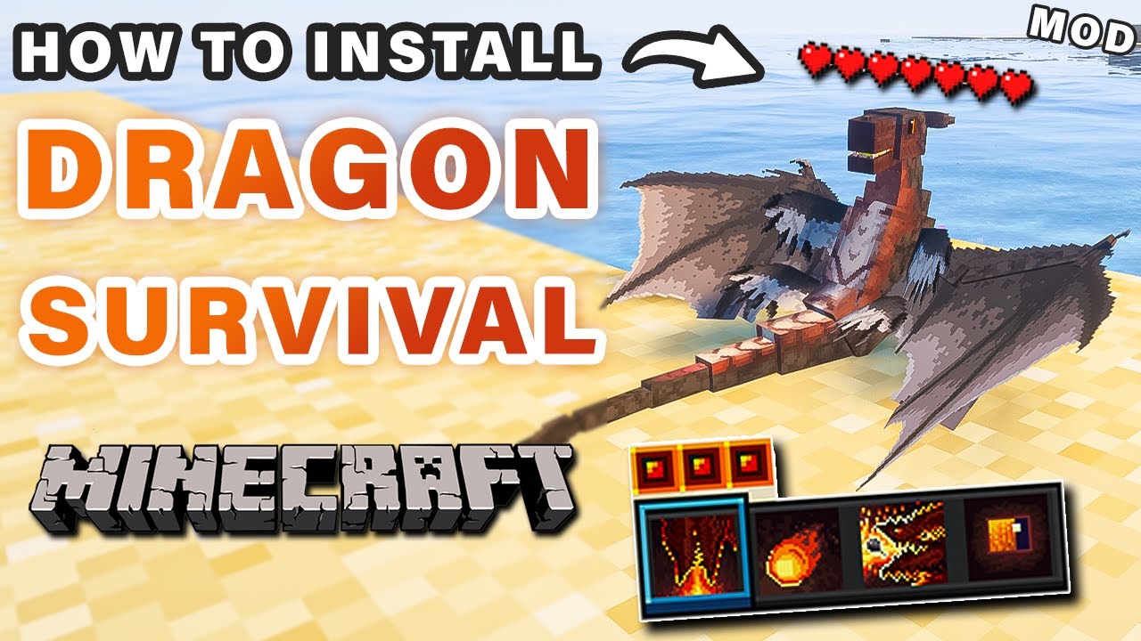 How to Install Dragon Survival Mod Using CurseForge | Play as A Dragon In Minecraft! ► Minecraft