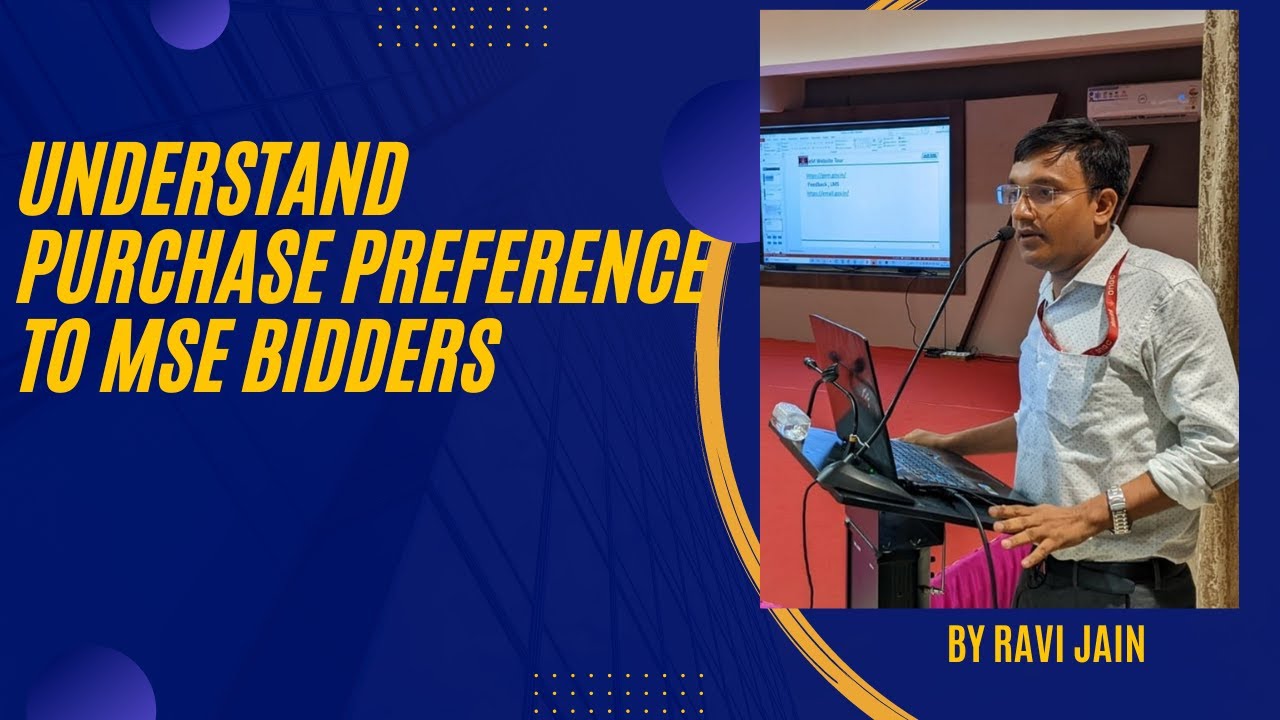 Purchase Preference to MSE Bidders (Micro and Small Bidders )#gem #tendering #government #ongc
