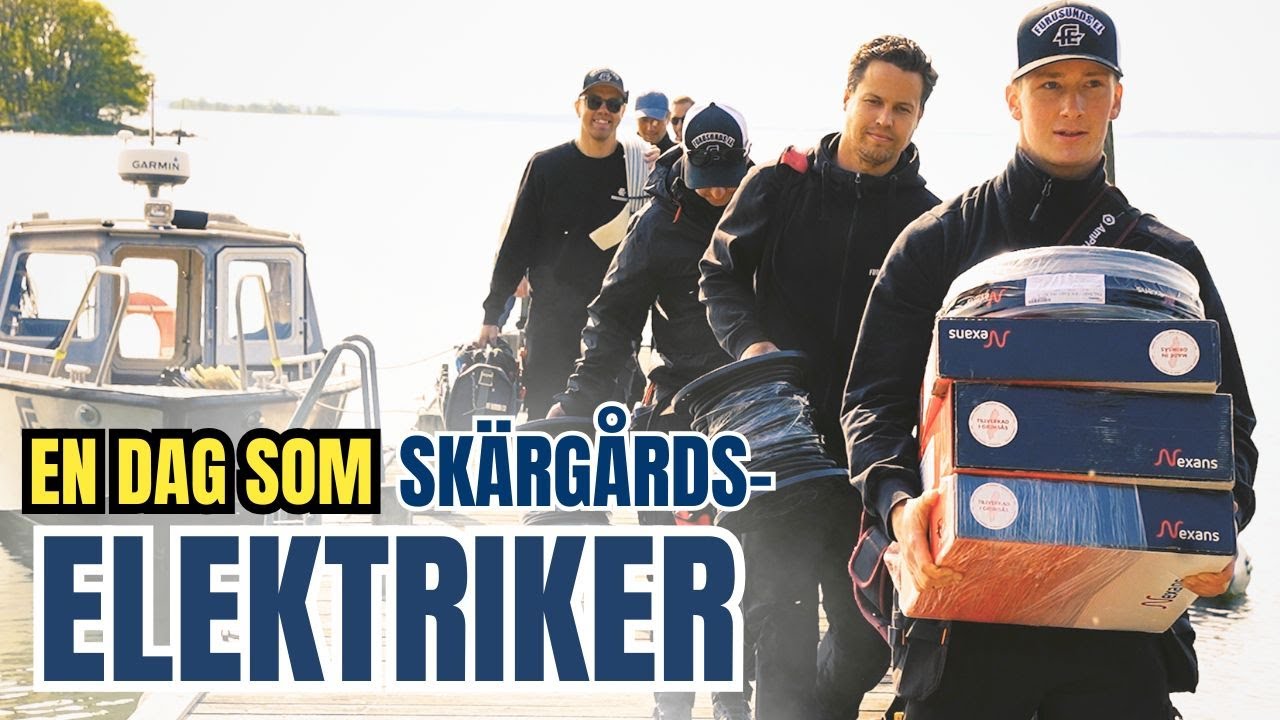 En dag som ELEKTRIKER i skärgården