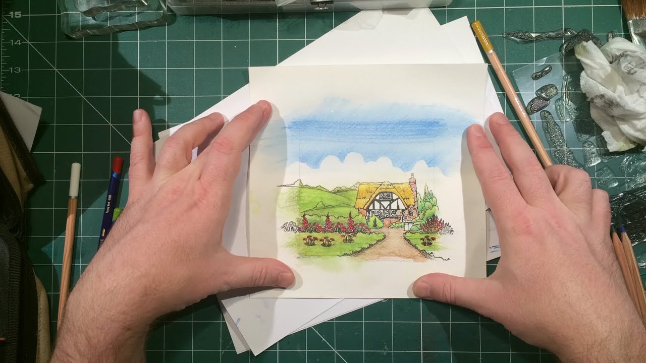 Scene Stamping With Hobby Art Country Garden Stamps