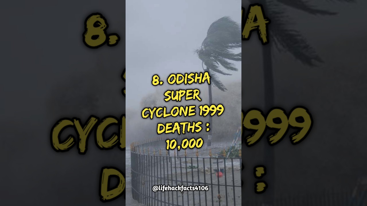 Top 10 Natural Disasters in India 🇮🇳 😰 | Life hack Facts #top10factsshorts #shorts #top10