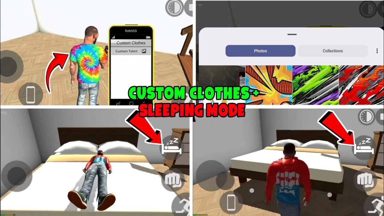 New Custom Clothes+ sleeping mood chat code 🤑| Mr Mizanur Gaming| Indian bike driving 3D 