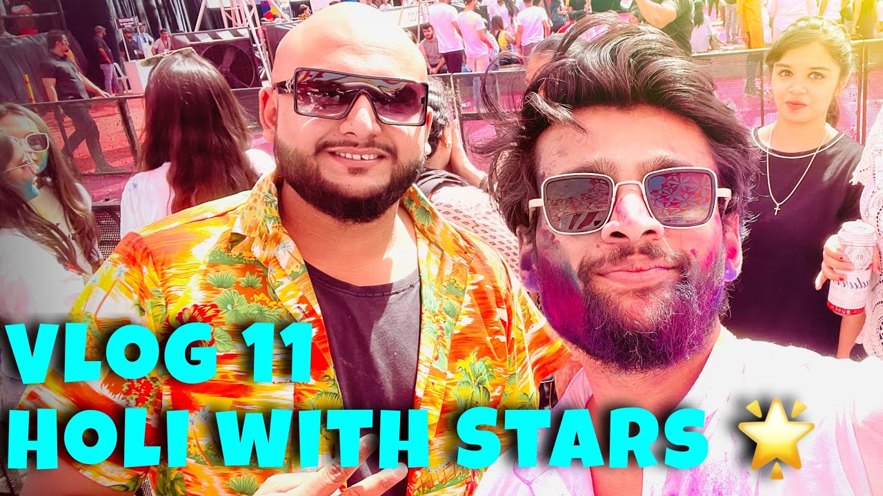 Holi With B Praak Palak Tiwari Hindustani Bhau | 2bhk Holi Vlog | bold man