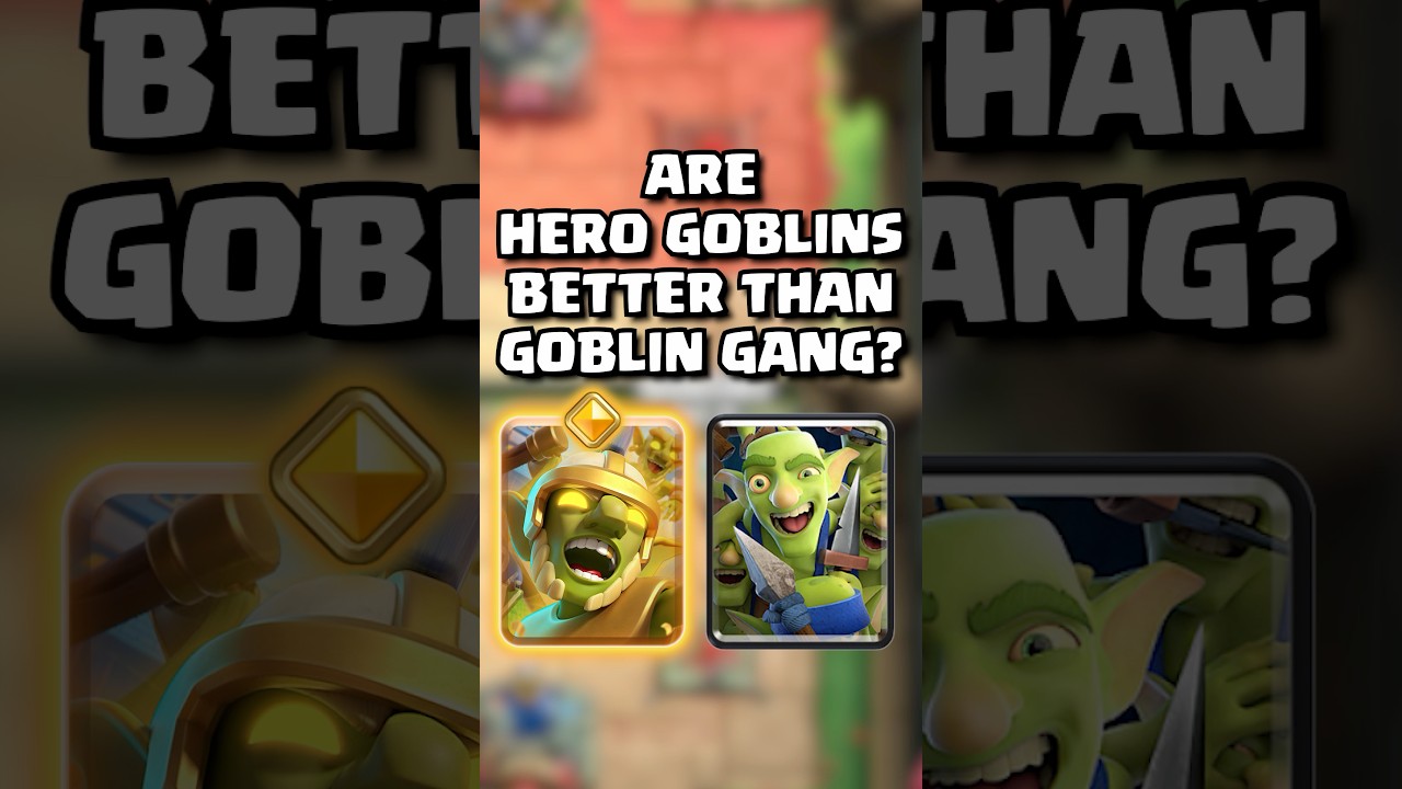Герои-гоблины лучше, чем банда гоблинов? 🤔 #clashroyale