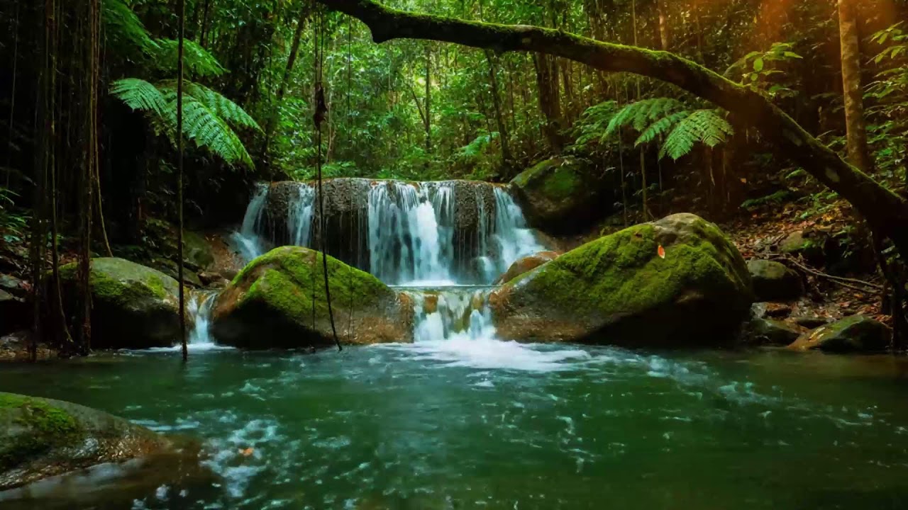 Forest River Nature Sounds - Gentle Stream with Birdsong | Relaxing Nature Ambience for Sleep