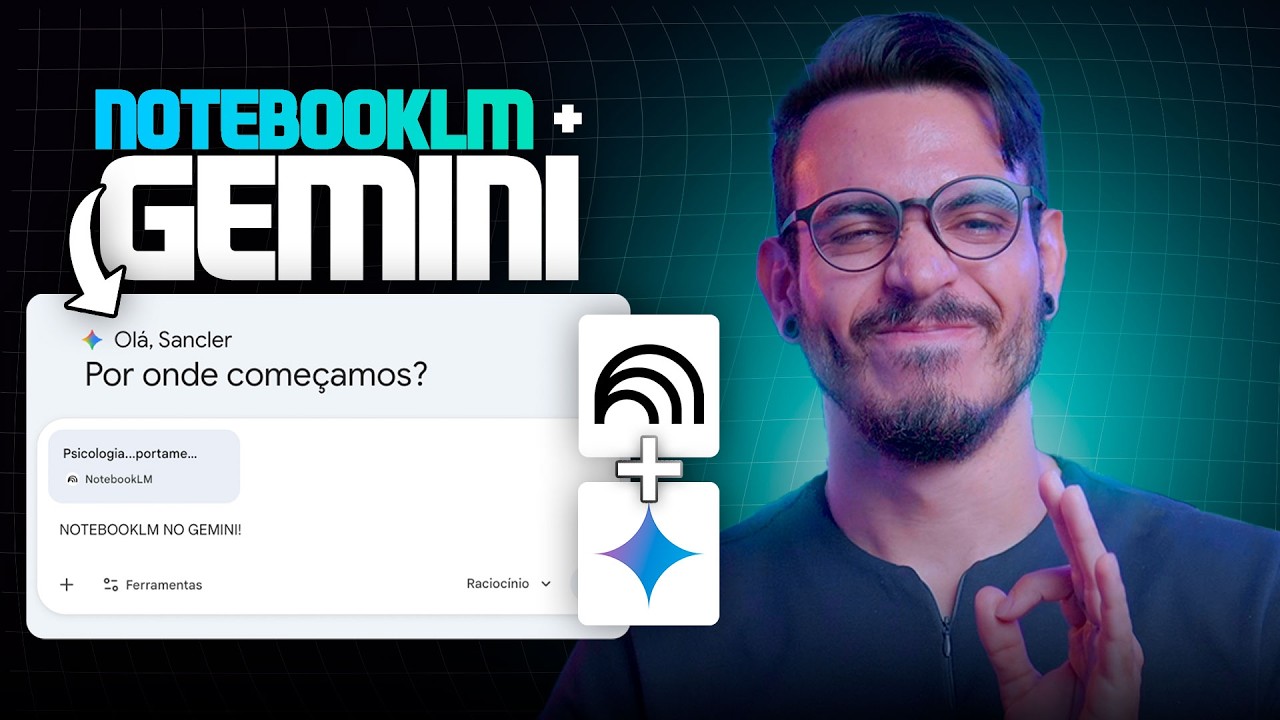 NOVIDADE: GEMINI e NOTEBOOKLM funcionando JUNTOS!