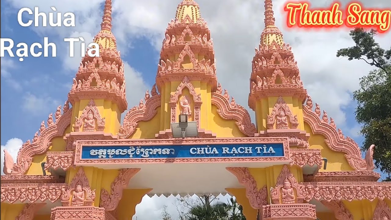 Cổng Chùa Rạch Tìa Gò Quao Kiên Giang 