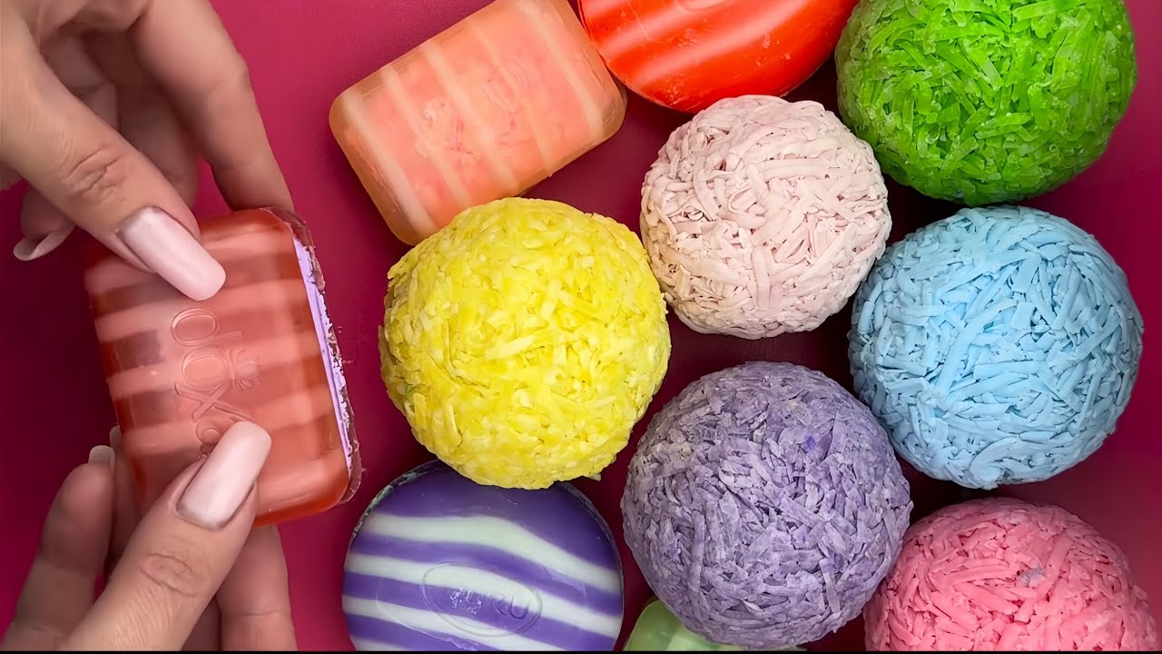Soap answers | review soap video | Crushing soap | yellow soap red soap | Satisfying video soap