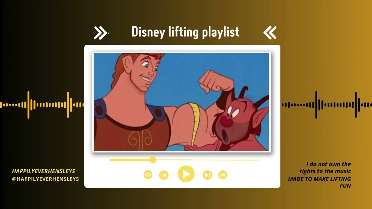 Disney Workout Playlist: Pump Up Your Lifting with Magical Tunes!