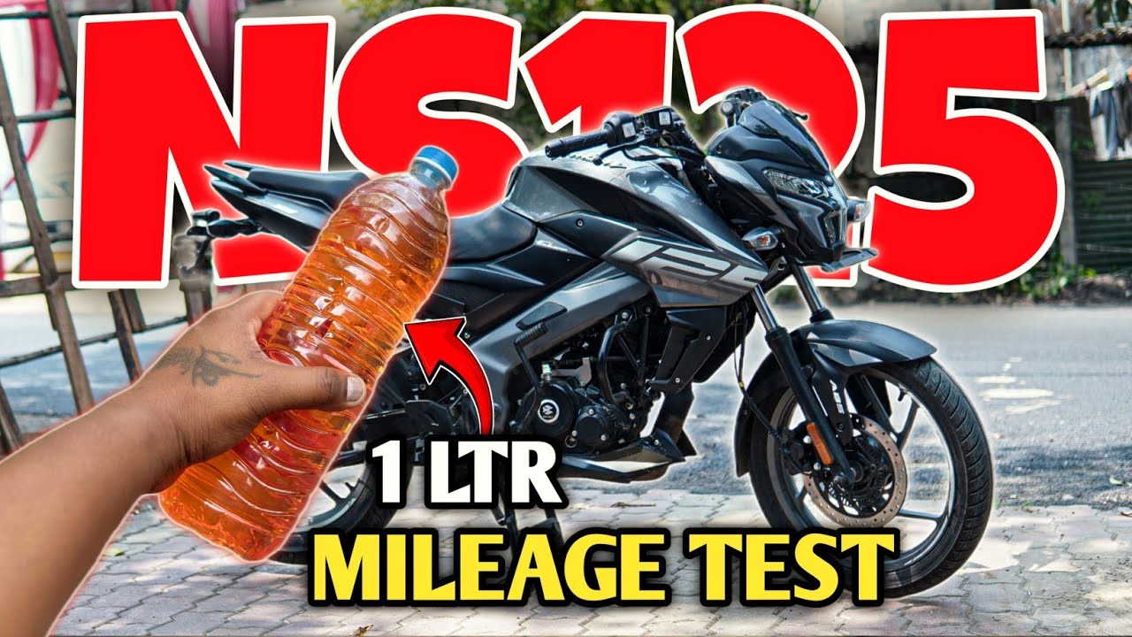 ns 125 mileage test || ns125 1 litre mileage test