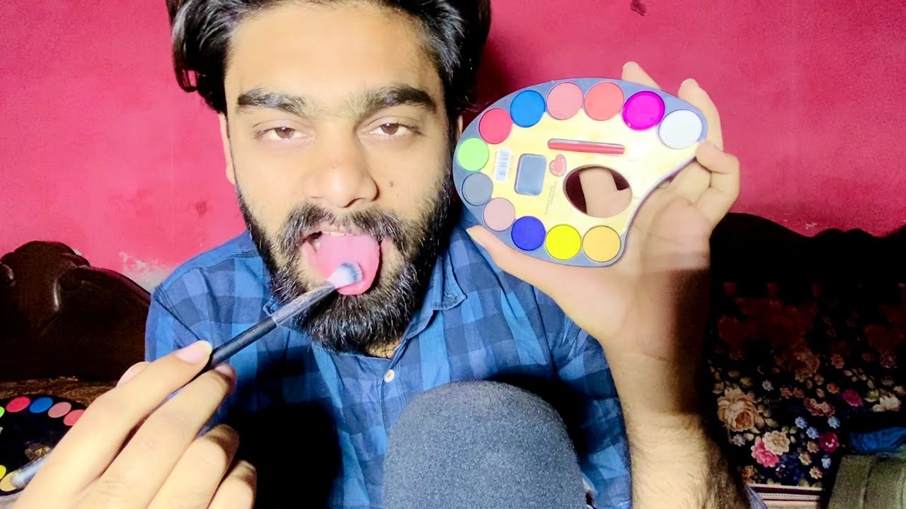 ASMR DOING YOUR FACE SPIT PAINTING 🎨 MOUTH SOUNDS 👅 SOFT WHISPERS 