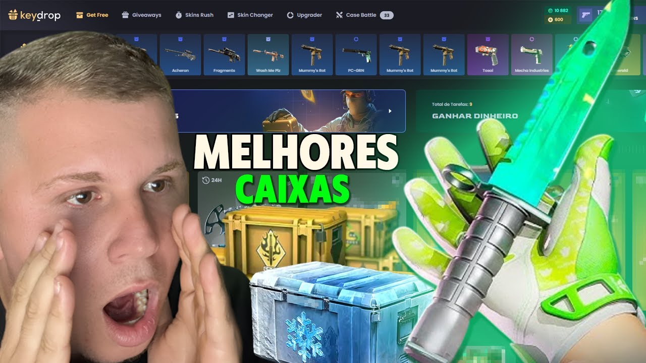MELHORES CAIXAS PARA ABRIR NO KEY-DROP de CS 2 (consiga skins gr&aacute;tis)