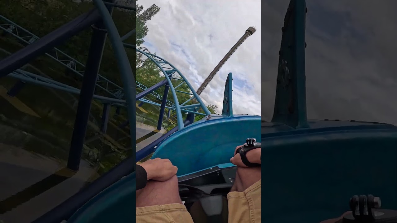 Mecalodon (15m) (Nouveaut&eacute; 2025) - Walibi Belgium - Wavre - Belgique #coaster #rollercoaster #shorts