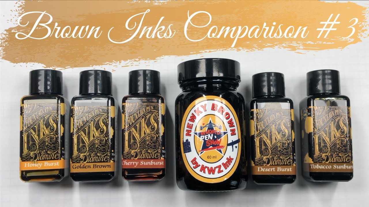Brown Inks Comparison #3