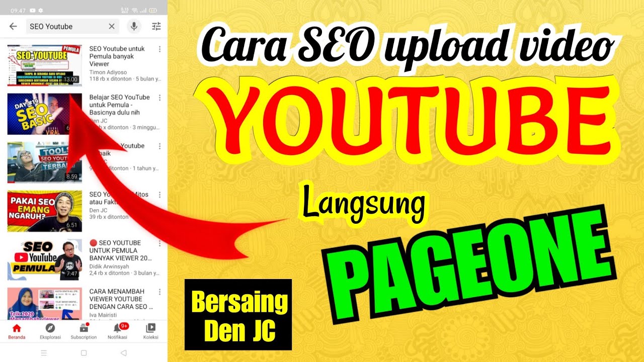 Cara SEO upload video ke Youtube versi HP Android