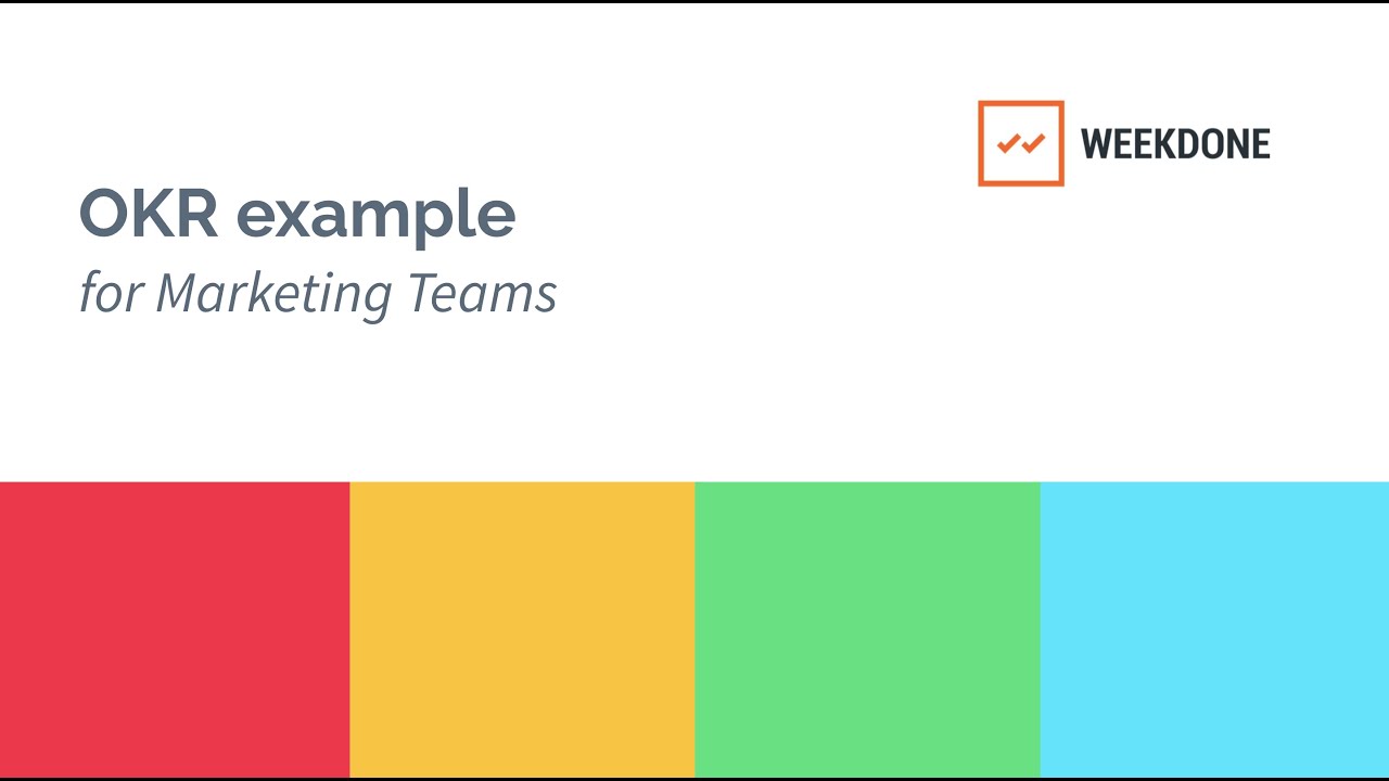 Marketing Team OKR Example