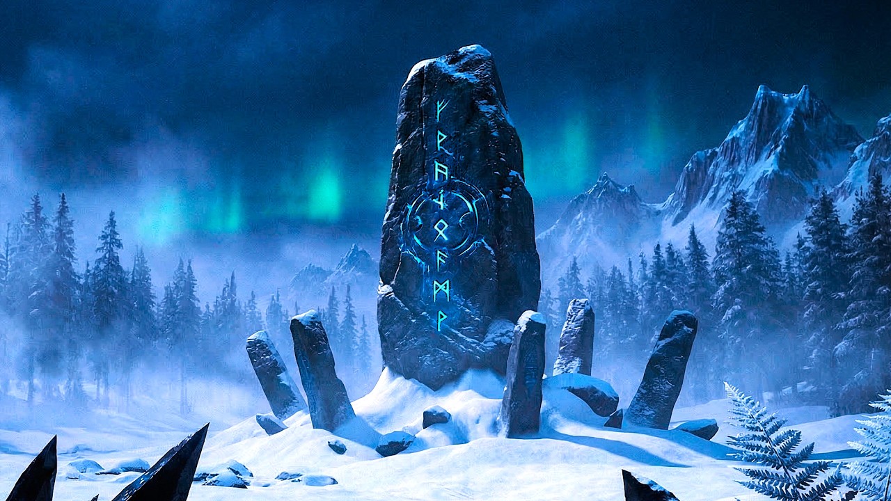 Midnight Runic Monoliths | Medieval Winter Ambience for Relaxation