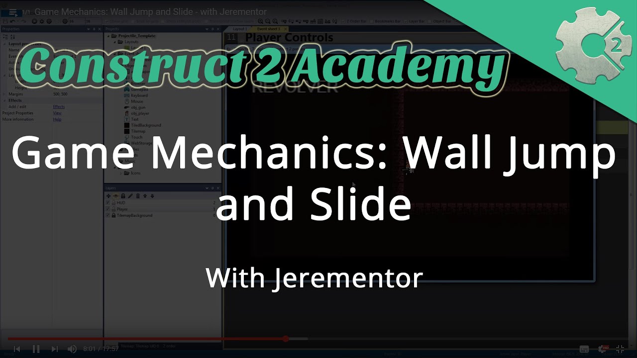 Game Mechanics: Wall Jump and Slide - with Jerementor
