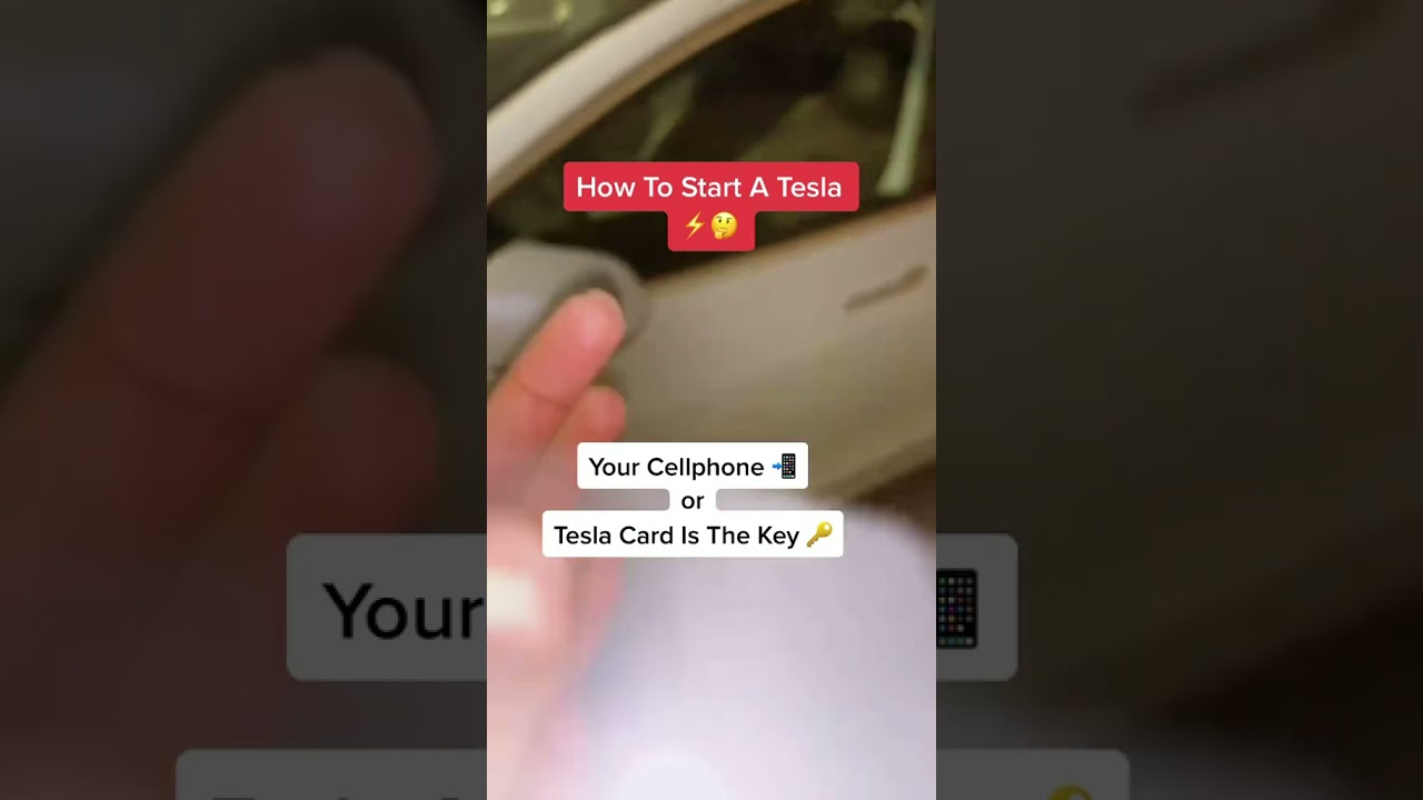 How To Start A Tesla ⚡️🤔