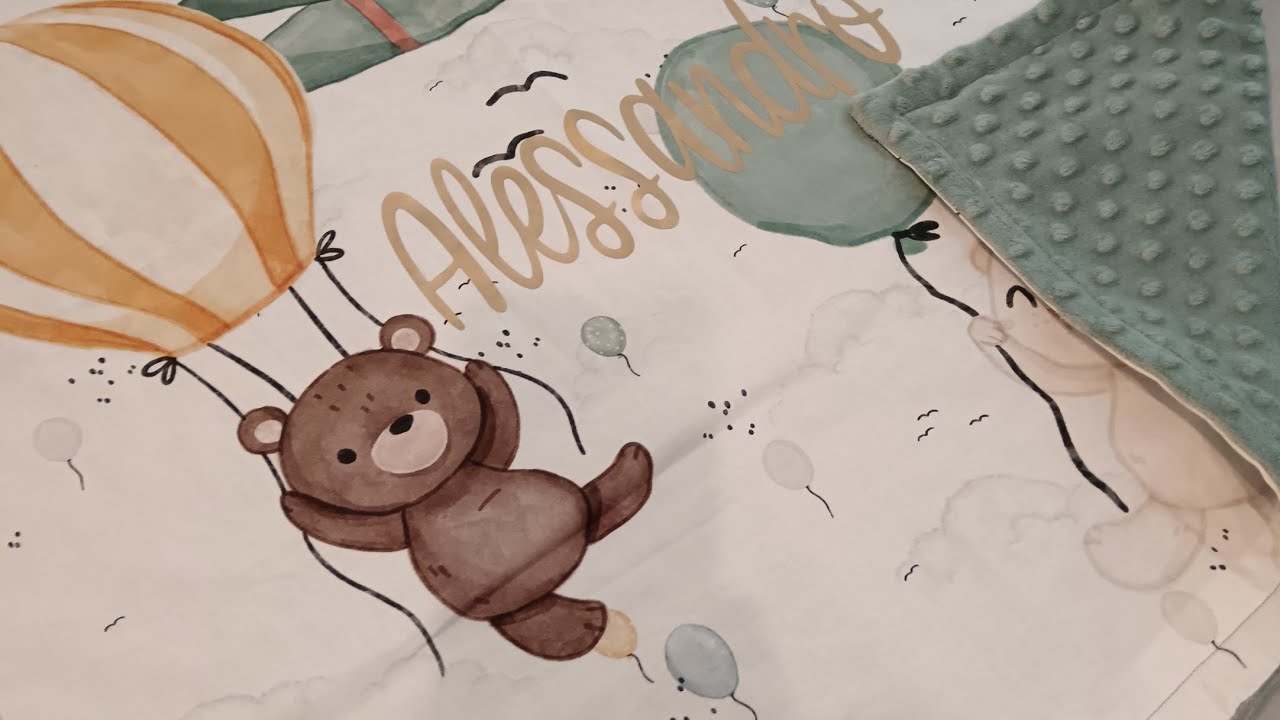 Come realizzare una copertina in cotone e minky pile. Progetto semplicissimo,adatto a tutti! 