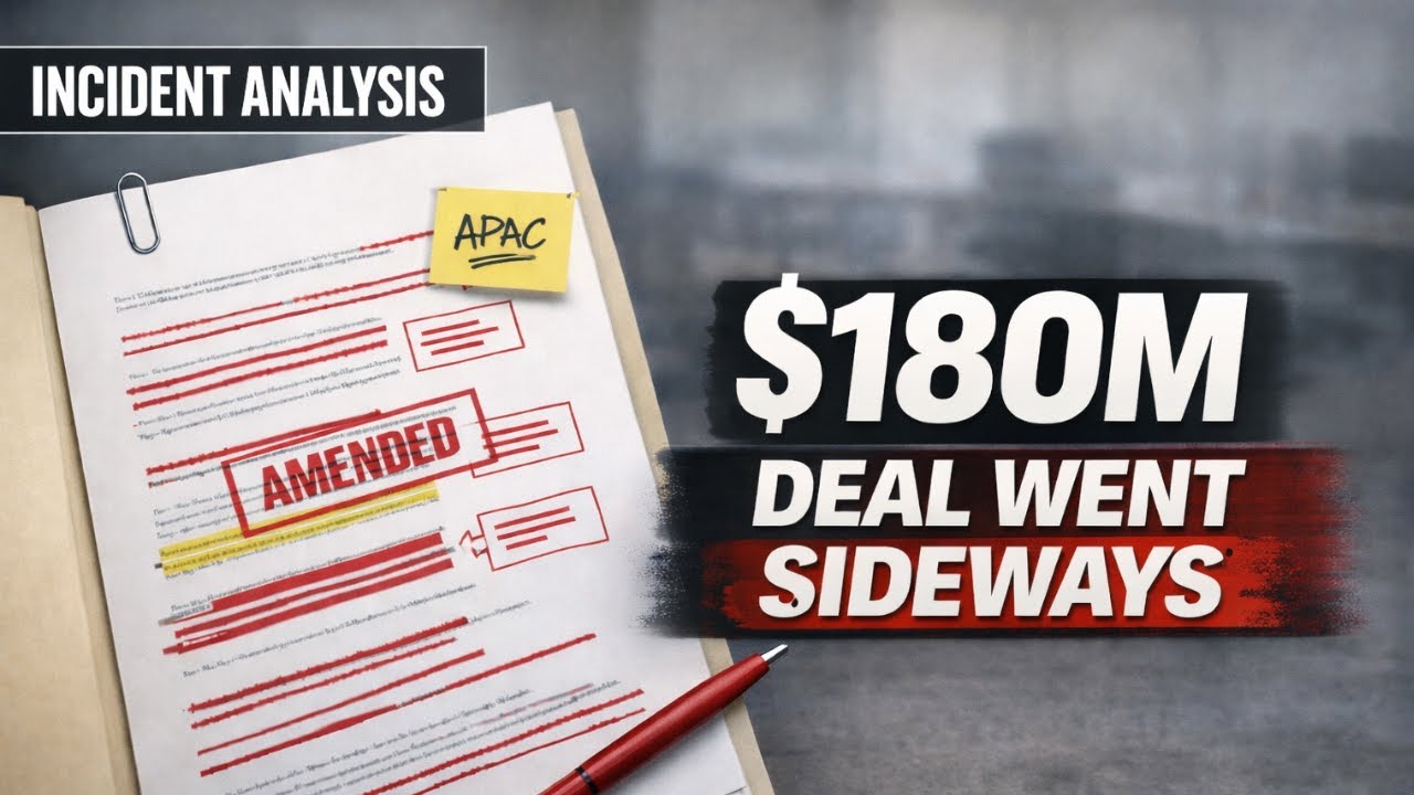 $180M Deal Went Sideways (Lead Negotiator Incident Analysis)