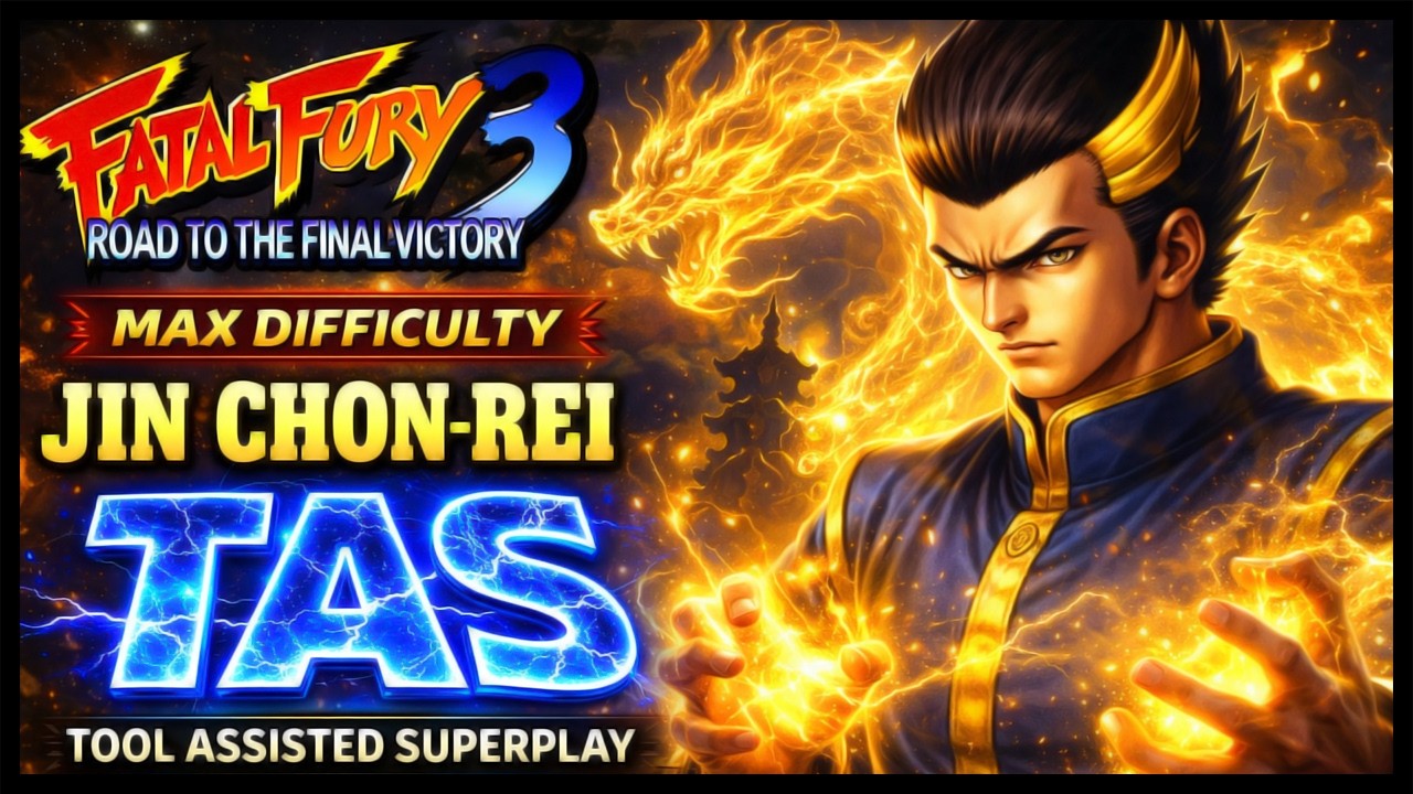 【TAS】隠しボス ジン・チョンレイ 赤ゲージ限定でノーダメージ（MAX LEVEL）【餓狼伝説3】 | RED LIFE ONLY