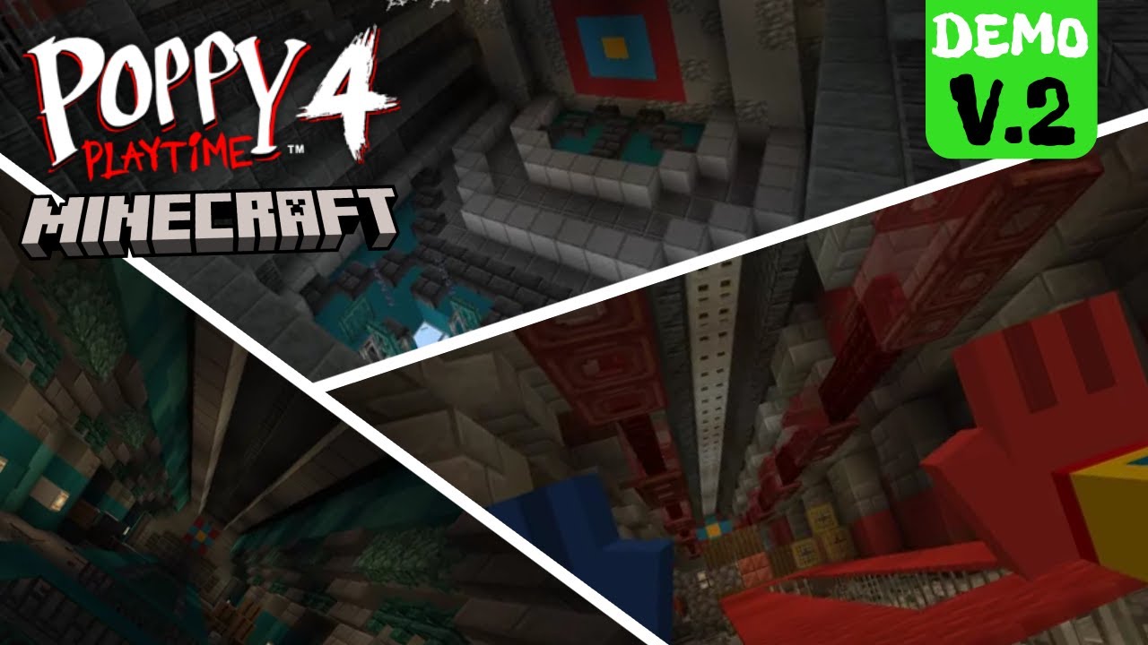 { Episode 5 } [ 🍔DEMO v2 ] 📦 Poppy Playtime Minecraft: Chapter 4 { FULL GAMEPLAY }