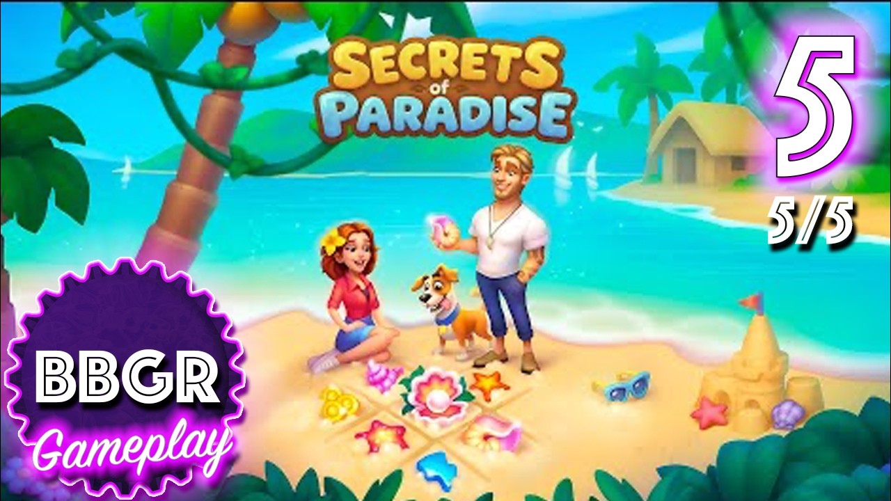 Secrets of Paradise Merge Game - Review 5/5, Game Play Walkthrough No Commentary 5