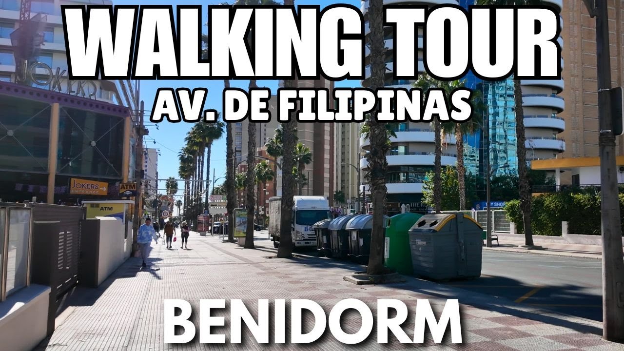 Benidorm: Bars, Hotels & Restaurants! 🍺 Av. de Filipinas & British Square!
