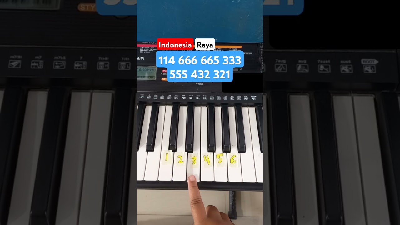 indonesia raya (tutorial piano) #piano #pianotutorial#belajarpiano #lagunasional #indonesia#upacara