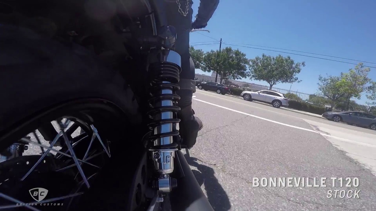 Triumph Bonneville T120 Exhaust Comparison: British Customs Sleeper Pro vs Stock